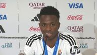 Vinícius: “Yo estoy aquí para hacer todo lo mejor para la camiseta más grande del mundo”   