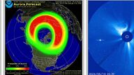 Inusuales auroras en la primera tormenta geomagnética "extrema" en 20 años en la Tierra 